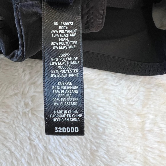 SKIMS Women's Body Lightly Lined Bra Onyx Black Wireless Size 32DDDD NWT - Picture 8 of 9